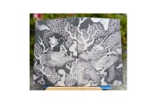 昇龍(黒龍)御朱印帳(龍の絵を真似て製織した御朱印帳)　ノーマル色【1668747】