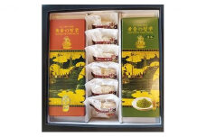 EH製菓「黄金の哲学」と「黄金の哲学 抹茶」・「ふとん太鼓」セット