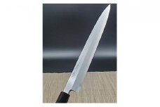 山脇刃物製作所「白二鋼」柳刃240mm　紫檀丸柄