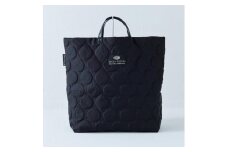 【ふるさと納税】ドット柄がかわいい！バッグンナウンのトートバッグ（ブラック）