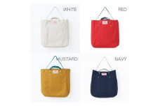 【ふるさと納税】バッグンナウンの定番2WAYトートバッグ（レッド）