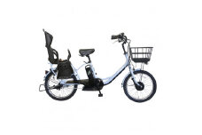 【100％完成納品】PELTECH（ペルテック）後チャイルドシート付子供乗せ適用電動アシスト自転車 20型内装3段 TDN-207LP-8 AH-CH【ブルーグレイ】