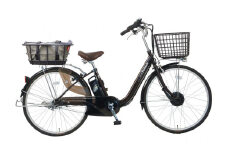 【100％完成車納品】PELTECH（ペルテック）26型内装3段変速（TDF-14Z＋plus）OGK製後カゴ装着モデル【ブラウン】