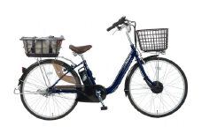 【100％完成車納品】PELTECH（ペルテック）26型内装3段変速（TDF-14Z＋plus）OGK製後カゴ装着モデル【マットネイビー】