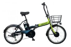 PELTECH（ペルテック）ノーパンク 折り畳み電動アシスト自転車 20インチ 折り畳み外装6段変速（TDN-208LN）【簡易組立必要】【ライトグリーン】