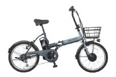 PELTECH（ペルテック）ノーパンク 折り畳み電動アシスト自転車 20インチ 折り畳み外装6段変速（TDN-208LN）【簡易組立必要】【ブルー×ブラック】