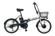 PELTECH（ペルテック）ノーパンク 折り畳み電動アシスト自転車 20インチ 折り畳み外装6段変速（TDN-208LN）【簡易組立必要】【ホワイトブラック】