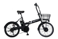 PELTECH（ペルテック）ノーパンク 折り畳み電動アシスト自転車 20インチ 折り畳み外装6段変速（TDN-208LN）【簡易組立必要】【マットブラック】