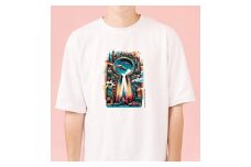 古墳Tシャツ「時空を超える」 サイズ：XL