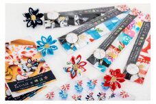 ピンセット要らずのつまみ細工キット「花いろは×堺注染」4本セット