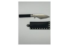 高級庖丁「武の包丁」モリブデン出刃包丁　刀身約125mm　革サック付き
