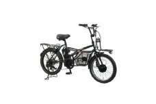【100％完成納品】ノーパンクGRC-515L 電動アシストeカーゴバイク 20インチ 外装7段 【マットブラック】＊販売証明書付き