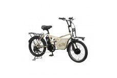 【100％完成納品】ノーパンクGRC-515L 電動アシストeカーゴバイク 20インチ 外装7段 【マットベージュ】＊販売証明書付き