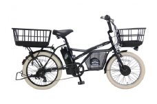 ヱビス自転車 ミニベロカーゴ電動アシスト自転車 GRC-515L-Cib シマノ製外装7段変速【マットブラック 】