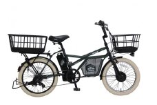 ヱビス自転車 ミニベロカーゴ電動アシスト自転車 GRC-515L-Cib シマノ製外装7段変速【マットオリーブ】