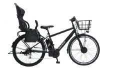 ヱビス自転車 電動アシストクロスバイク TDA-207ZP-R シマノ製外装6段 USB充電ポート装備【マットブラック 】