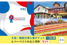 【堺市ふるさと納税】大阪・関西万博入場チケット＜一日券／小人＞ + ハーベストの丘入園券