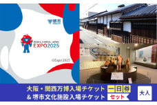 【堺市ふるさと納税】大阪・関西万博入場チケット＜一日券／大人＞ + 堺市文化施設めぐりチケットセット