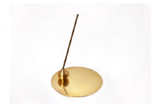 堺の伝統産品 お香立て [しずく-BRASS]とincense holder plate [BRASS] セット