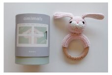 HOPPL（ホップル）手編みamimals（アミマルズ） ガラガラ Rabbit