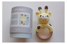 HOPPL（ホップル）手編みamimals（アミマルズ） ガラガラ Giraffe