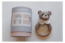 HOPPL（ホップル）手編みamimals（アミマルズ） ガラガラ Bear