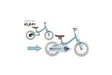 サカイサイクル キックバイクから自転車に！ツーウェイバイク・ランTW14RUNB 14インチ　くすみグリーン