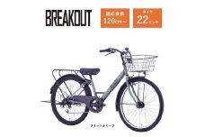 【サカイサイクル】子ども自転車22インチ ブレイクアウト・ジュニアBRO226HDA　フラットオリーブ