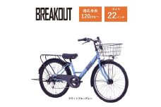 【サカイサイクル】子ども自転車22インチ ブレイクアウト・ジュニアBRO226HDA　フラットブルーグレー