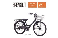 【サカイサイクル】子ども自転車22インチ ブレイクアウト・ジュニアBRO226HDAフラットブラック