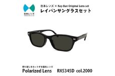 国産偏光レンズ使用オリジナルレイバンサングラス(RX5345D 2000)　偏光グレーレンズ [№5385-0344]