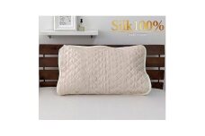 ＜Mサイズ 43×63cm＞美髪ケア シルク100%サテン枕パッド　IV1枚　SSM-1M-IV [№5385-0692]