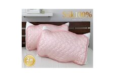 ＜Sサイズ 35×50cm＞美髪ケア シルク100%枕パッド　ピンク2枚組　SSM-3S-2P [№5385-0693]