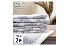 ＜バスタオル2枚組＞オーガニックコットンバスタオル(60×120cm)  かすみNB [№5385-1021]