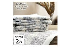 ＜バスタオル2枚組＞オーガニックコットンバスタオル(60×120cm)  かすみST [№5385-1022]