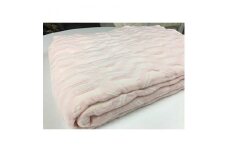 吸湿発熱 くしゅくしゅ綿毛布(シングル：ピンク)[0345]