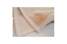 ウール/綿 毛布 ひざ掛け ベージュ系[0174]