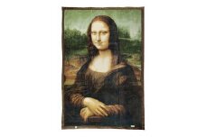 アートブランケット『モナリザの微笑み』レオナルド・ダ・ヴィンチ「シングル」[1671]◇