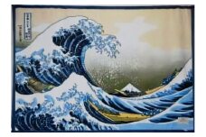 アートブランケット『神奈川沖浪裏』葛飾北斎「シングル」[1665]◇