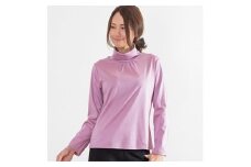 【限定15着】レディース テンセル コットンシルケット バイオ加工 ルーズネック カットソー(Lサイズ)[0321]