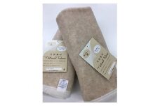 ウール コットン ハーモニー 毛布 同色2枚 ひざ掛け ベージュ系[0168]