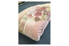 日本製 アクリル マイヤー毛布 シングル ピンク 1枚(カシミヤ・ウールわた入り毛布)5099[0435]