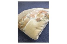 日本製 アクリル マイヤー毛布 シングル ベージュ 1枚(カシミヤ・ウールわた入り毛布)5099[0449]