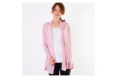 【限定100着】レディース コットン100% シフォン ロングカーディガン(Sサイズ)[0312]