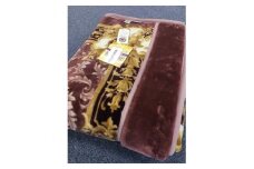 日本製 アクリル マイヤー毛布 ダブル ピンク 1枚(新合繊合わせ毛布)4625[0455]