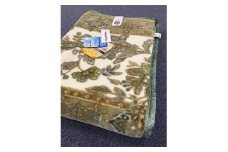 日本製 アクリル マイヤー毛布 シングル グリーン 1枚(新合繊ニューマイヤー毛布)1181[0432]