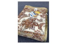 日本製 アクリル マイヤー毛布 シングル ベージュ 1枚(新合繊ニューマイヤー毛布)1181[0450]