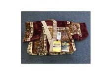泉大津市産 新合繊総詰 マイヤー毛布夜着 200cm丈 絵羽 ピンク 9431PI[0398]