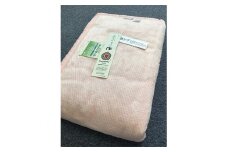 泉大津市産 マイヤー綿毛布 シングル(ロング)サイズ 無地 ピンク 82701 PI [4636]