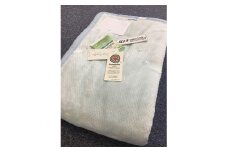 泉大津市産 マイヤー綿毛布 シングル(ロング)サイズ 無地 ブルー 82701 BL [4637]